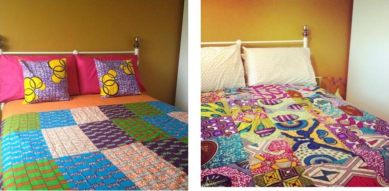 African Patchwork Fabric, Wallpaper and Home Decor